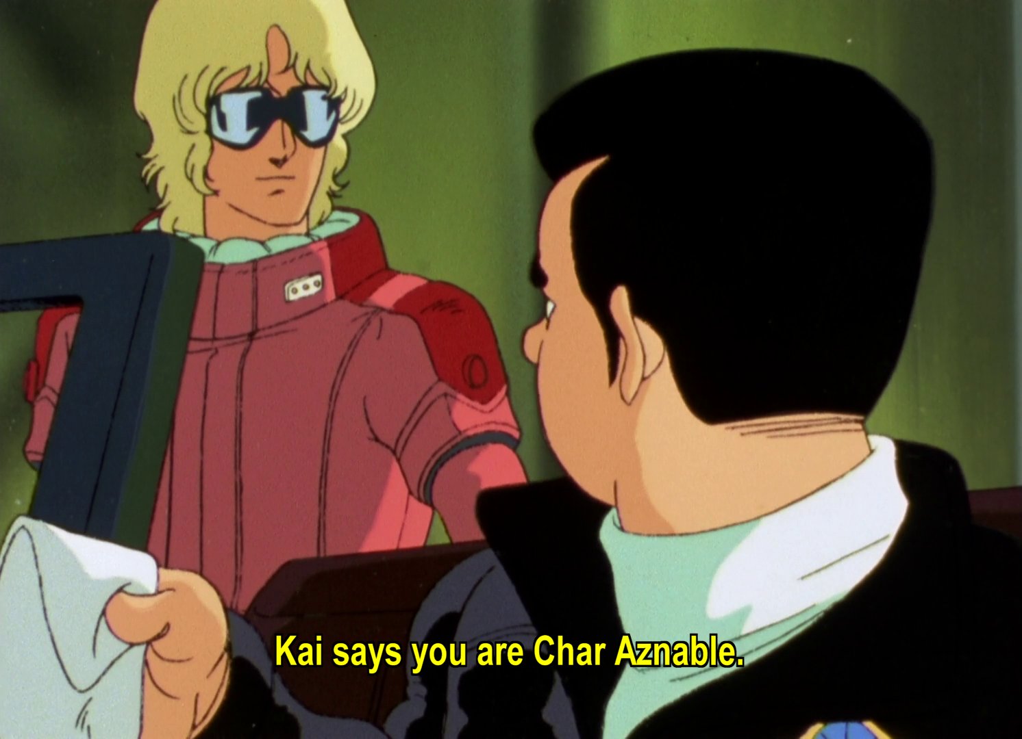 Kobayashi: Kai says you are Char Aznable.