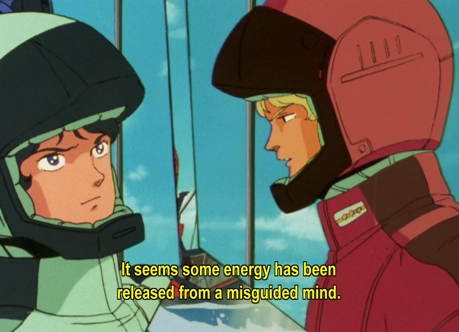 Lt Quattro to Kamille: It seems some energy has been released from a misguided mind.